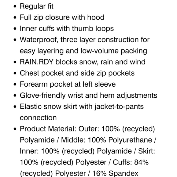 NWT Men's SIZE LARGE ADIDAS TERREX ALPINE SKIING JACKET - Picture 14 of 16